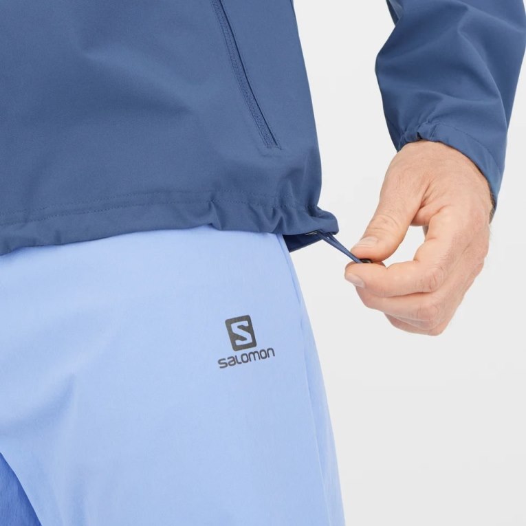Salomon Essential Nepremokave 2.5 L Škrupinové Bundy Panske Námornícka Modrá | SK 5PAJRK